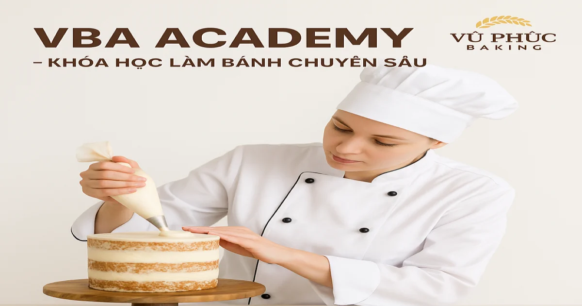 VBA ACADEMY – Khóa Học Làm Bánh Chuyên Sâu Tại Vũ Phúc Bakingf