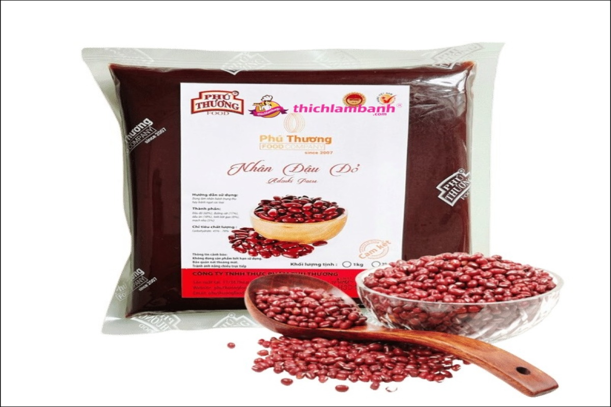 Nhân đậu đỏ 1kg (Phú Thương)- 20kg/T - túi